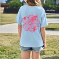thumbnail image 3 of Hiiyo Big Girls Short Sleeve T Shirt Drop Shoulder Loose T-Shirt, Sizes 3-14, 3 of 5
