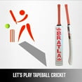 thumbnail image 5 of Bratla Buffalo Cricket Bat for Tape Tennis Soft Ball For Adult, Lightweight Curved Profile, 5 of 7