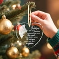 thumbnail image 6 of UCEI Memorial Crystal Glass Ornament Heart-Shaped with Angel Wing Goodbyes Are Not Forever Sympathy Gift Keepsake 3.11 Inch, 6 of 14