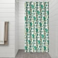 thumbnail image 3 of Southwestern Succulent Shower Curtain 36x72 Inches, Retro Desert Cactus Pattern, Boho Cactus Design, Quick-Drying Polyester Fiber for Bathroom, 3 of 5