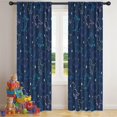 thumbnail image 5 of Blackout Kids Curtains,Colorful Dinosaurs Stars Pattern Childrens Insulated Curtains Set Of 2,Bedroom Essentials,Toddler Room Decor 42"x84", 5 of 5