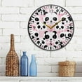 thumbnail image 6 of Cute Pandas Wall Clock Silent Non-Ticking Round 12 Inch Quartz Battery Operated Wall Clock for Kitchen,Bedroom,School,Living Room Home Decor, 6 of 7