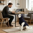 thumbnail image 4 of Dog Anxiety Jacket With Turtleneck – Breathable Calming Vest, Detachable For Indoor/Outdoor, Anti-Stress For Thunder, Fireworks, Vet Visits & Separation, For Dogs & Cats, Available In Dark Colors, 4 of 5