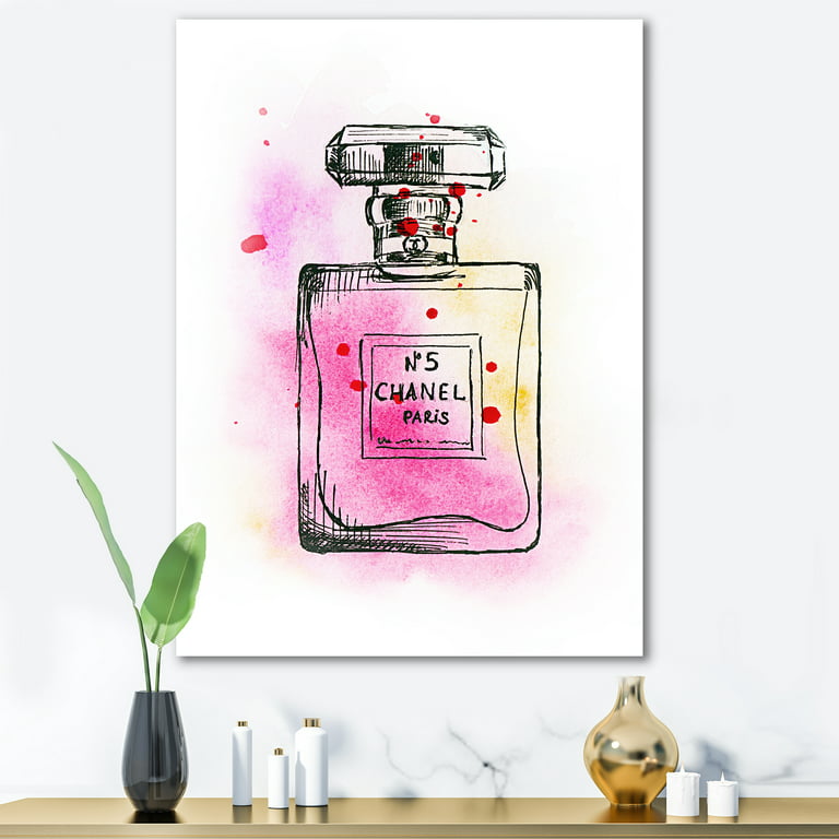 Nordic Cosmetic Flowers Art Fashion Girl Perfume Bottle Printed