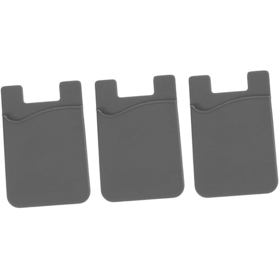 3pcs Silicone Phone case Gray Purse Phone Wallet Phone case with Holder Sticker Set Earth Tones Smartphone