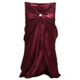 thumbnail image 4 of BalsaCircle Patriotic 50 Burgundy Solid Satin Universal Chair Covers Slipcovers Veterans Day 4th July Military, 4 of 8