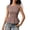 Pink, variant on Womens Gingham Check Tops Tie-Shoulder Sleeveless Smocked Waist Peplum Hem Slim Fit Y2k Casual Blouses Red S