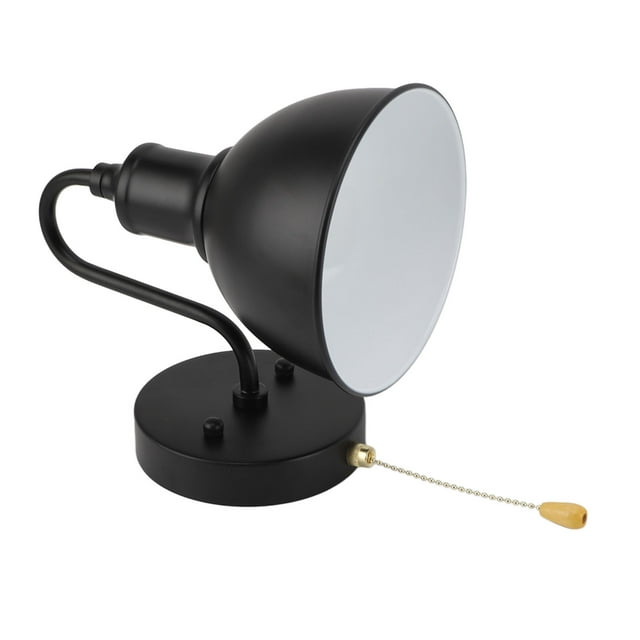 Lámpara De Pared Vintage, Aplique De Pared Industrial Con Cadena De Tracción Para Dormitorio