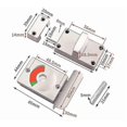 thumbnail image 5 of Toilet Door Lock With Red And Green Indicator Replacement Parts Indicating Dormant Lock For Public Toilet(1pcs, Silver), 5 of 5