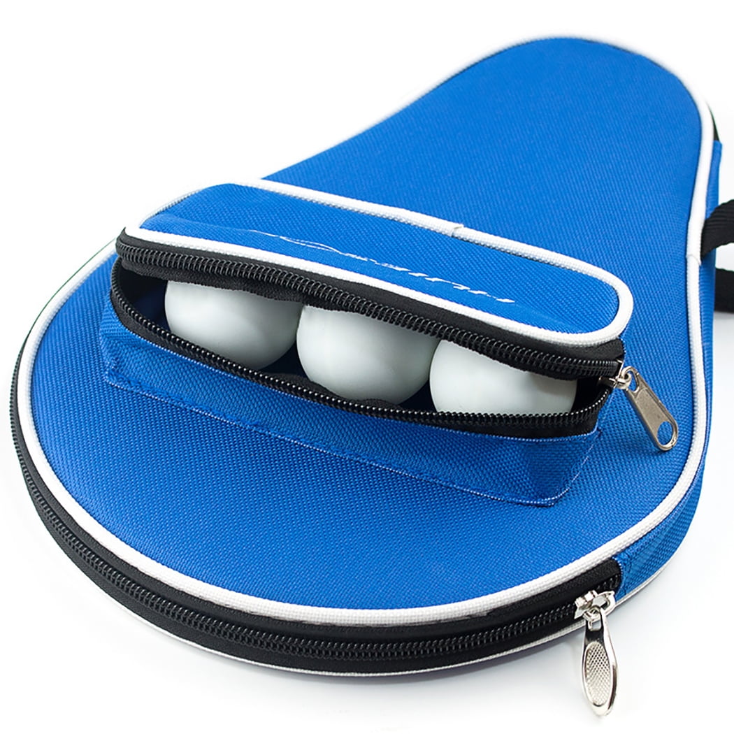 menolana Portable Zippered Pong Paddle Table Tennis Racket Bag Large Capacity 