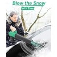 thumbnail image 5 of KIMO Cordless Leaf Blower, 20V 4.0Ah Battery Powered Blower Sweeper, 400CFM for Blowing Leaf/Snow, Dusting, Drying Car, Cleaning Garden/Patio/Lawn, 5 of 8