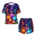 thumbnail image 4 of Lsque Colorful Potion Bottles Magic Women's Short-Sleeved Pajama Set - 2 Piece Soft and Lightweight Sleepwear Set-3X-Large, 4 of 9