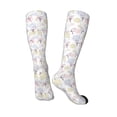 thumbnail image 5 of Lsque Hand Drawn Rabbit Printed Crew Socks Men's Women's LightWeight Thin Casual Calf Socks ,Knee High Socks,Cotton Socks, 5 of 9