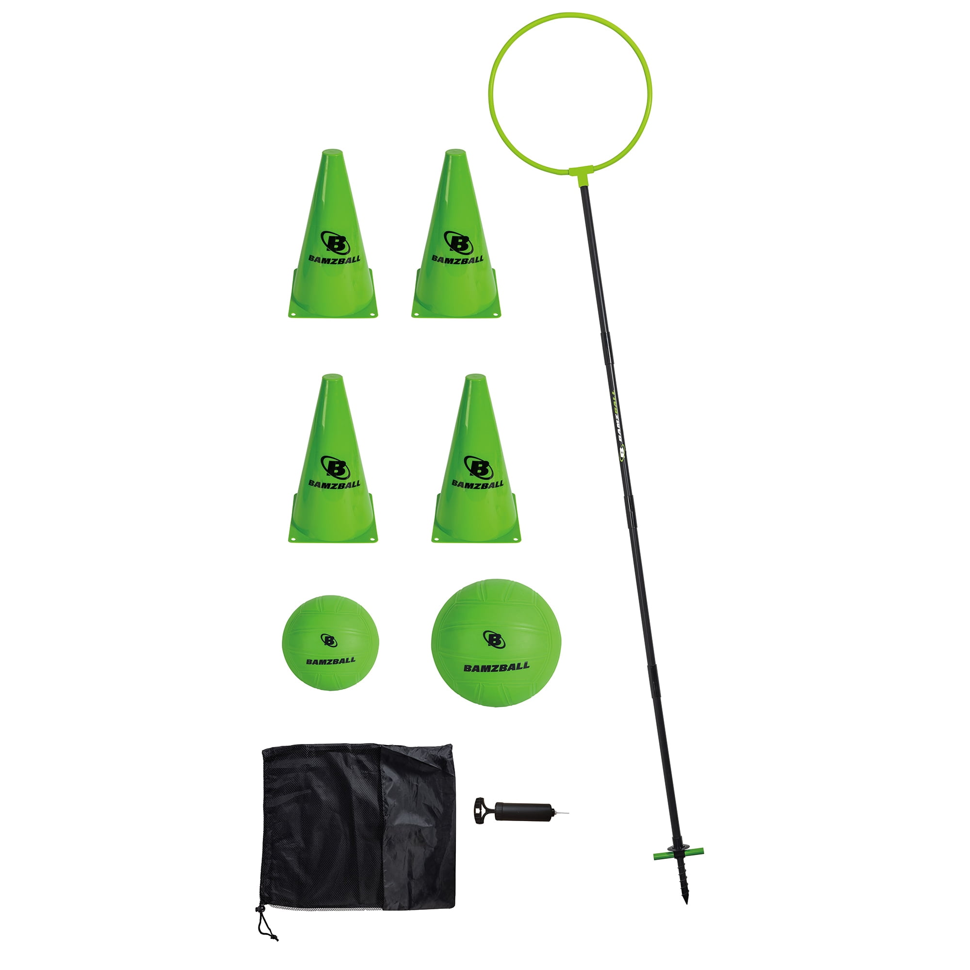Do-U-Play: Bamzball Game 2ct Balls - Quidditch Meets Basketball, Outdoor Family Game, Adjustable Ring Height, Adults & Kids Ages 5+, 4-10 Players