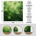 thumbnail image 4 of Green Shamrocks Chair Covers Set of 4 St. Patrick's Day Chair Back Covers Stretch Removable Washable Slipcovers Protector for Dining Room Kitchen Party Decor, 4 of 5