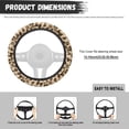thumbnail image 5 of Uorisanigo Leopard Print Fluffy Steering Wheel Cover Modern Car Steering Wheel Protector 15 Inches Warm Car Steering Wheel Cover for SUV Vehicle Sedan Soft Car Accessories Gift for Wife, 5 of 8