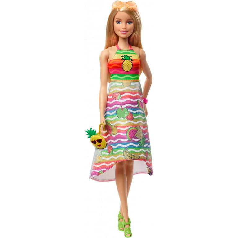 Barbie Crayola Rainbow Fruit Surprise Doll Fashions Blonde
