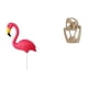 thumbnail image 1 of Escultura de flamenco para jardín, estaca para vacaciones, primavera, figura abstracta de pareja, estatua creativa de resina para estantería, cafeterí, 1 of 8