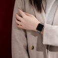thumbnail image 3 of Pulsera compatible con pulsera Apple Watch 38 mm 40 mm 41 mm 42 mm 44 mm 45 mm, pulsera de metal compatible con pulsera iWatch Series 8 7 6 5 4 3 2 1 SE, 38 mm/40 mm/41 mm gris JM, 3 of 5