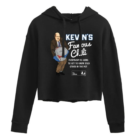 The Office - Kevins Famous Chili Pot - Juniors Cropped Pullover Hoodie