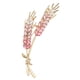 thumbnail image 1 of Broche de diamantes de imitación Fernando decoración de joyería Broches para mujer broche de hojas Pin rosa, 1 of 8