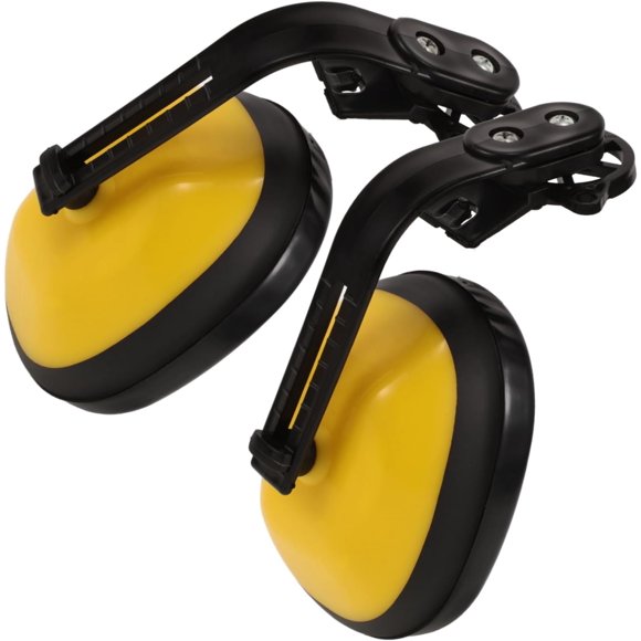 Heavy Duty Hard Hat Ear Muffs with Integrated Noise Cancellation Adjustable Fit Industrial Hearing Protection for Construction Sites Lightweight Soundproof Earmuffs for Safety