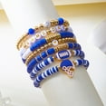 thumbnail image 6 of Upgraded Game Day Bracelets For Women Men Stackable Sports Charmss Bracelet Bangles Football Sport Fan Bracelet Football Mom Accessories Jewelry Gifts Boho Summer Beach, 6 of 6