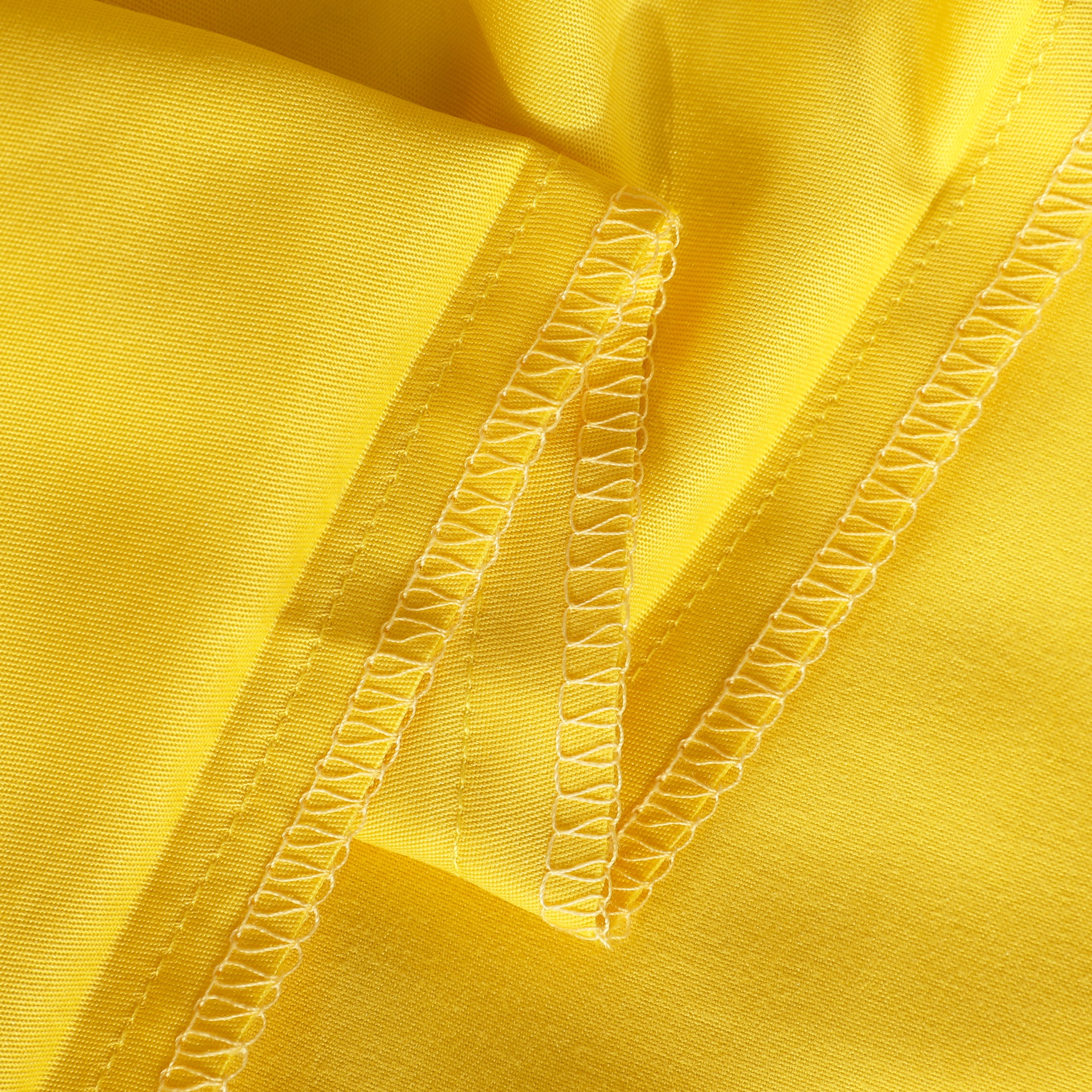 Flxxie 1800 Collection Double Brushed Microfiber Duvet Cover and Sham Set, Yellow, Twin, 2 Pieces