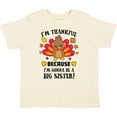 thumbnail image 3 of Inktastic Thanksgiving I'm Thankful Because I'm Gonna Be a Big Sister Girls Toddler T-Shirt, 3 of 5