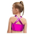 thumbnail image 6 of iiniim Girls 2 Piece Dance Outfits Sparkly Sequins Crop Top with Mini Skirt Jazz Latin Ballroom Dancewear Hot Pink 10, 6 of 7