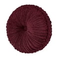 thumbnail image 2 of Rousseau Tufted Round Decorative Throw Pillow, 15 x 15, Red, 2 of 2