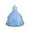 Sky Blue, variant on Flower Girl Dress Elegant Lace Applique Tulle Ball Gown Sleeveless Formal Princess Party Gown for Wedding Birthday Pageant Performance