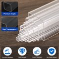 Uxcell Clear Acrylic Square Tube, 60mmx60mmx2mm Wall Thickness 245mm ...