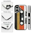 thumbnail image 3 of Cassette Tape Leather Wallet Case for iPhone 16 15 14 13 12 11 Pro Max Wallet Case Card Holder Flip, 3 of 8