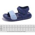 thumbnail image 2 of Toes abiertos zapatos planos sandalias para niños sandalias de verano sin deslizamiento suela (35) azul, 2 of 6
