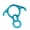 Blue, variant on Professional Rock Climbing Equipment Figures 8 Descender For Safe And Controlled Descent In Mountaineering Environment
