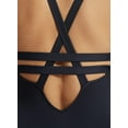 thumbnail image 5 of Seafolly Women's Standard Active Deep V Plunge Maillot One Piece Swimsuit, Eco Collective True Navy, 6, 5 of 5