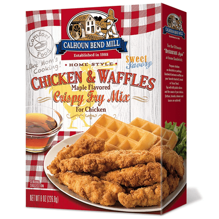Calhoun Bend Mill Homestyle Chicken & Waffles Maple Flavored Crispy Fry Mix  8 oz [Pack of 6]