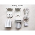 thumbnail image 1 of Embrague de persiana enrollable de 38 mm para piezas de montaje de tubo de 1-1/2 pulgadas Kit de reparación completo con soportes de metal, peso de la pantalla máx. 5 kg blanco, 1 of 2
