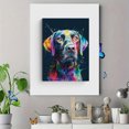 thumbnail image 4 of Colorful Dog Portrait Canvas Wall Art 15.75x11.81 Inches, 4 of 8