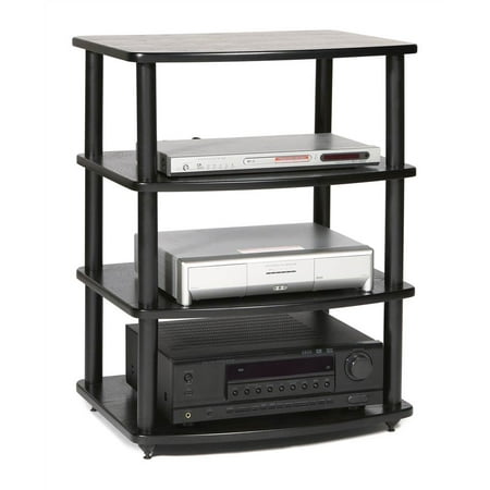 31.5 in. Audio Stand in Black Oak Finish 31.5 in. Audio Stand in Black Oak Finish