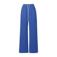 thumbnail image 5 of Women Pants Women Pants Casual Blue Pants for Women Comfy Work Pants Womens Trousers High Waisted Women'S Fall Pants, 5 of 6