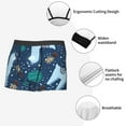 thumbnail image 3 of Gukieu Alpaca Astronaut in Space Print Men's Boxer Briefs, High Elastic Moisture Wicking Boxer Briefs Underwear-Medium, 3 of 5