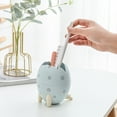 thumbnail image 3 of Blasgw Dinosaur Eggs Desktop Storage Bucket Flip Type Large Capacity Pencil Holders Pink, 3 of 8