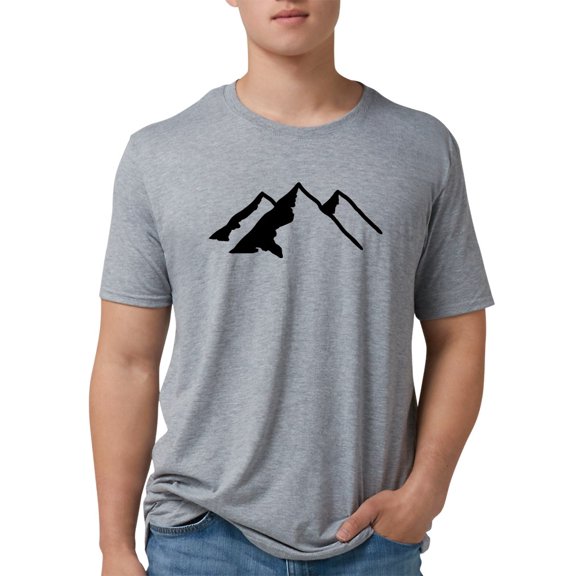 CafePress - Mountains T Shirt - Mens Tri-blend T-Shirt