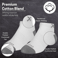 thumbnail image 6 of Odd Sox – Basix White Ankle Socks with Gray Toes – Medium Unisex Size – Cushioned Cotton Blend with, 6 of 6