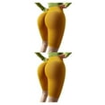 thumbnail image 3 of Sonducket Pantalones cortos de yoga de poliéster para mujer Correr Jogging Ciclismo Entrenamiento Fitness Pantalones cortos deportivos de Amarillo METRO 2piezas, 3 of 6