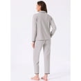 thumbnail image 4 of DARING DIVA Pajamas Set Winter Fleece Warm Long Sleeve Sleepwear L Gray, 4 of 7