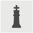 thumbnail image 1 of Chess King Piece DIY Cookie Wall Craft Stencil - 9.0 Inch, 1 of 5