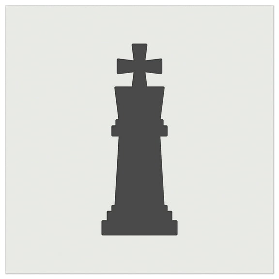 Chess King Piece DIY Cookie Wall Craft Stencil - 5.5 Inch